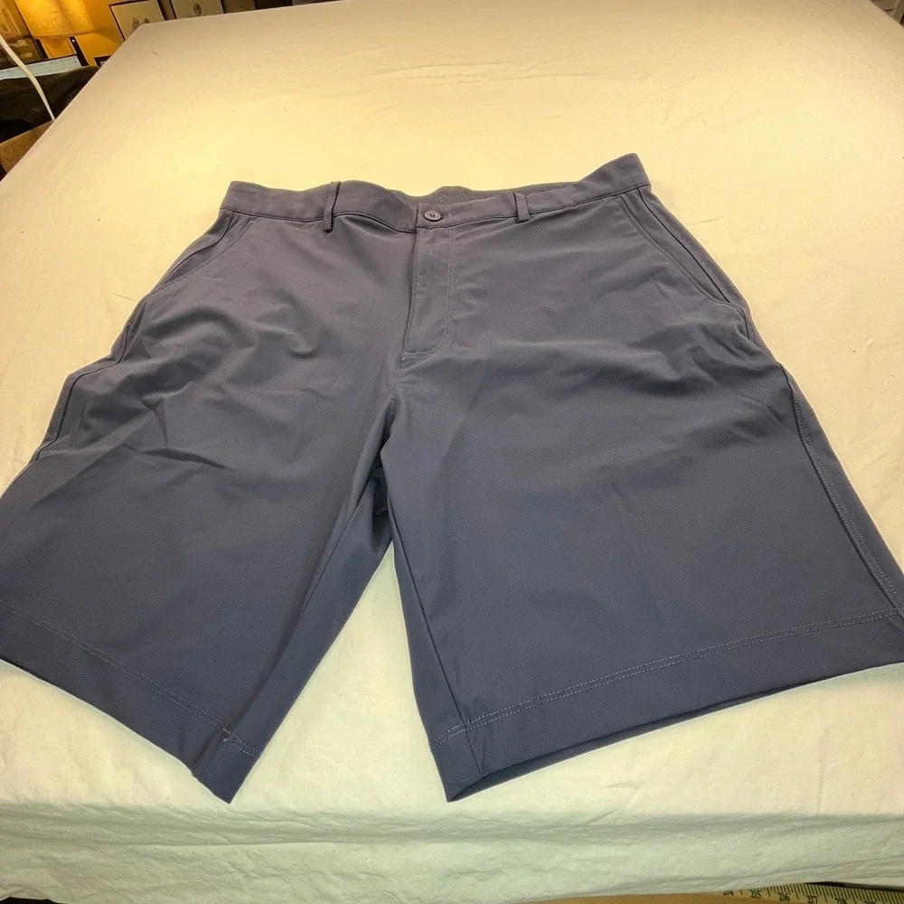 Greg Norman Blue Men's Stretch Golf Shorts 40‎ New Comfort Performance Casual
